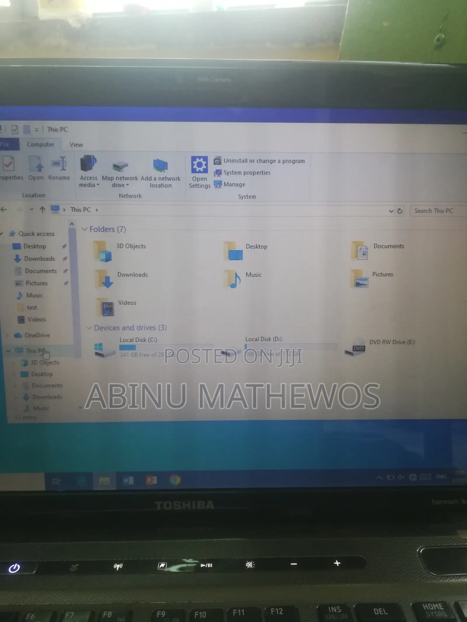 Laptop Toshiba Satellite A350 8GB Intel Core i7 HDD+SSD 500GB