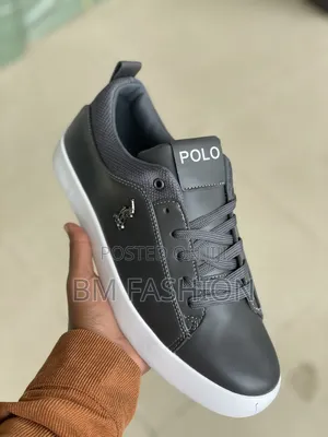 The Bold Grey Polo Sneakers