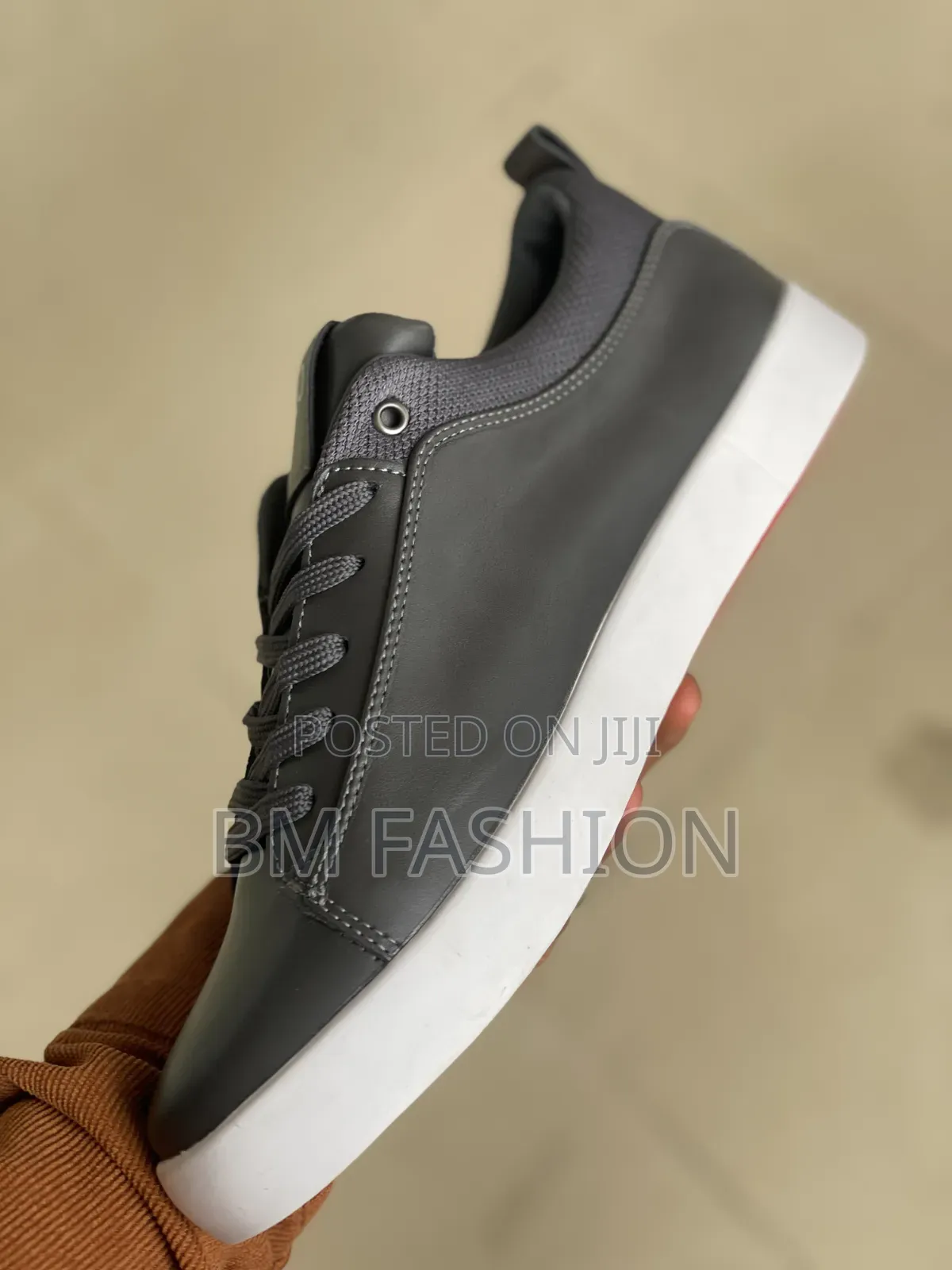 The Bold Grey Polo Sneakers