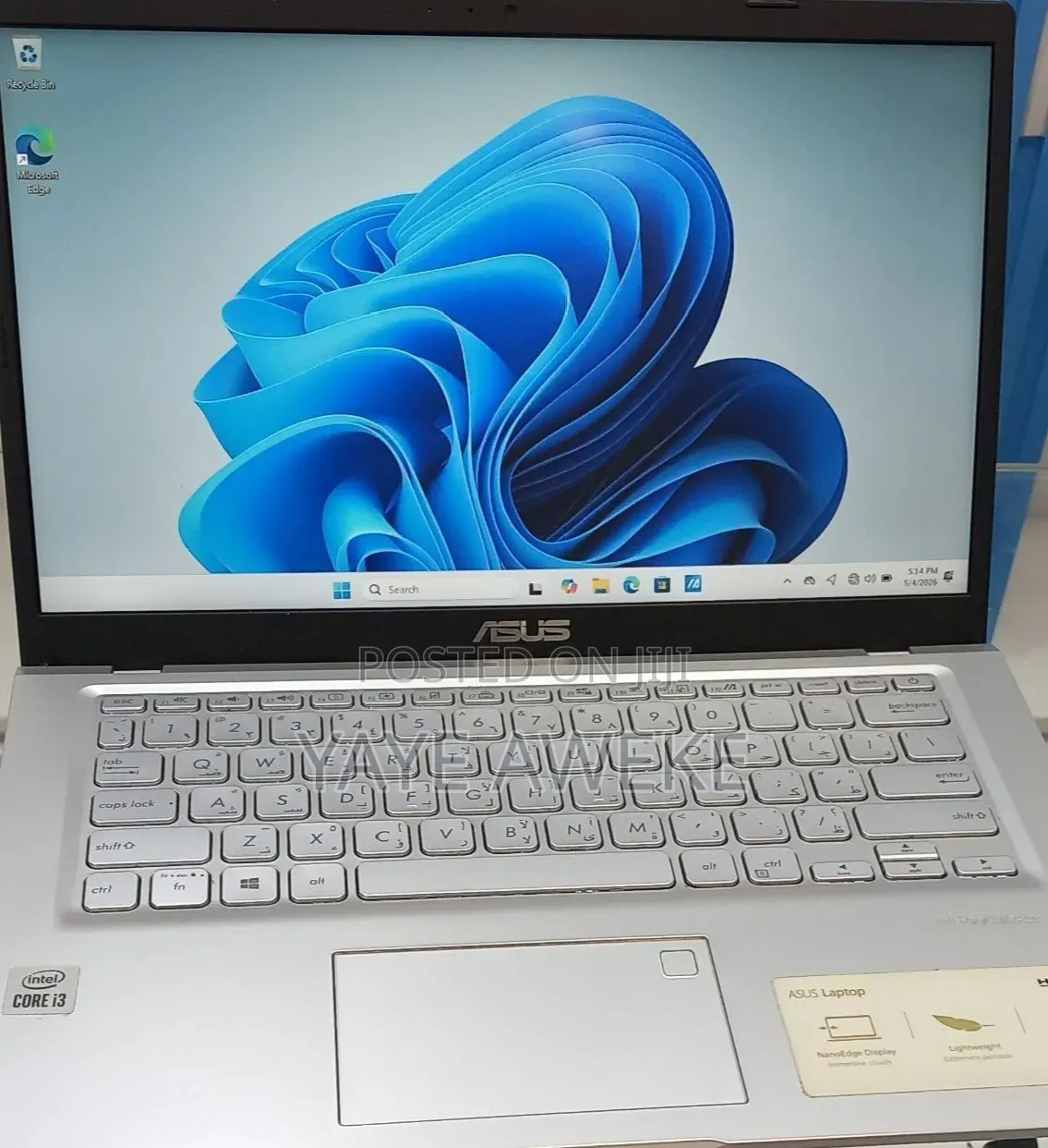 New Laptop Asus VivoBook 15 X505BA 4GB Intel Core i3 SSD 512GB