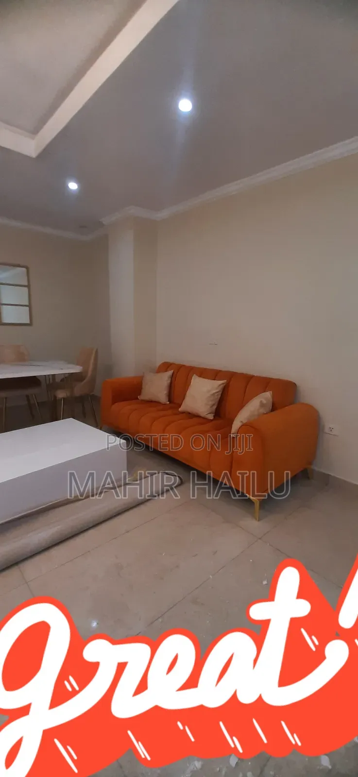 Furnished 3bdrm Apartment in Real, Bole for rent