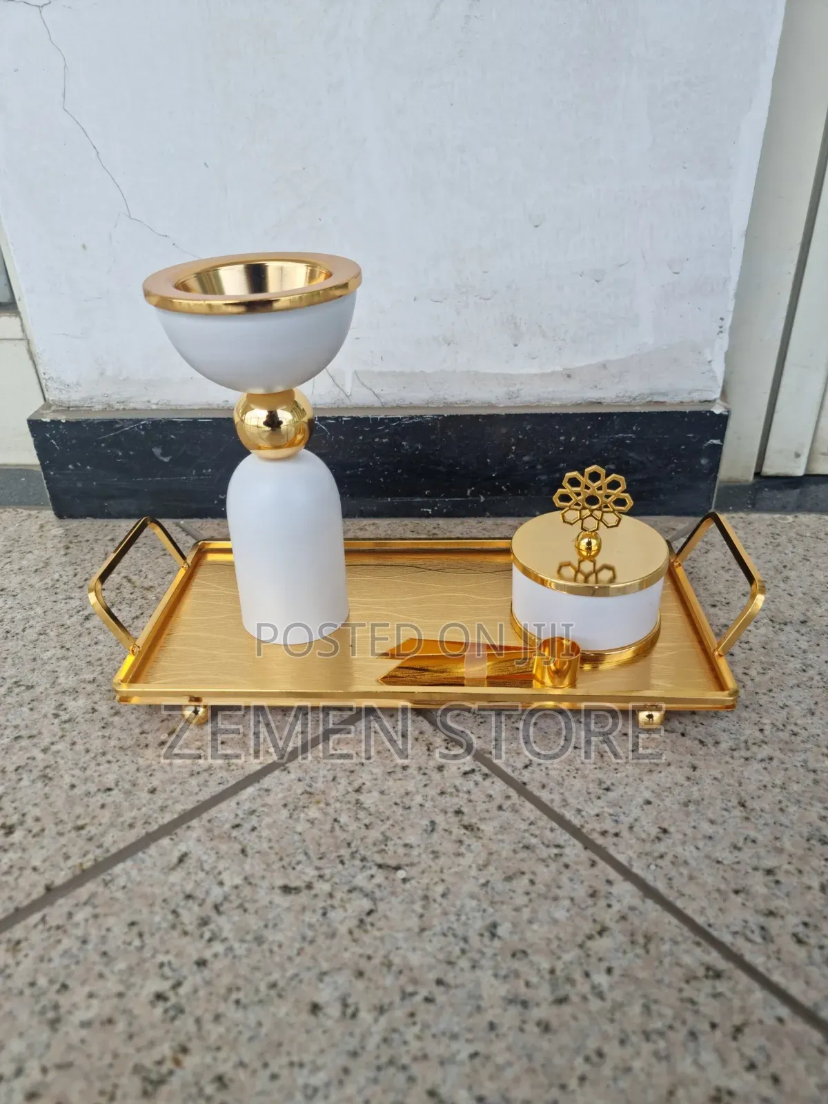 ዘመናዊ የዕጣን ማጨሻ ከነ ሰርቪሱ | Luxury Incense Burner Set With Tray