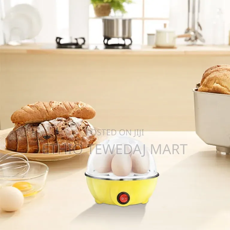 Egg Cooker for Hard Boiled Eggs ኤሌክትሪክ እንቁላል መቀቀያ