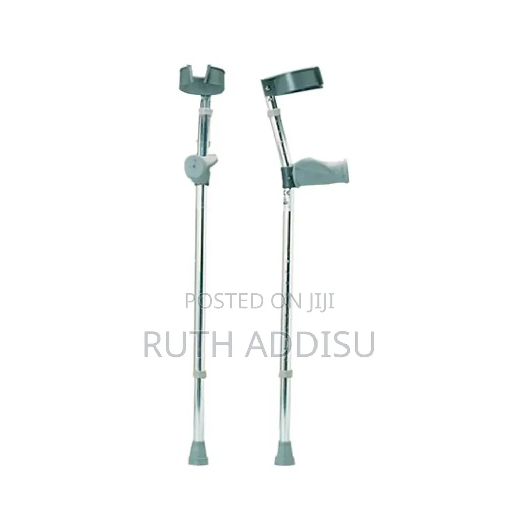 Rehamo Lightweight Walking Forearm Crutches With Height Elbow Crutc