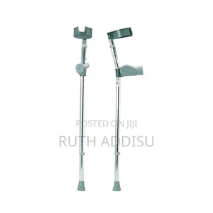 Rehamo Lightweight Walking Forearm Crutches With Height Elbow Crutc