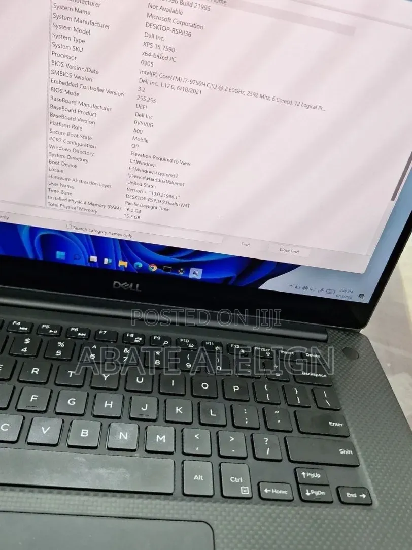 New Laptop Dell XPS 15 16GB Intel Core i7 SSD 512GB