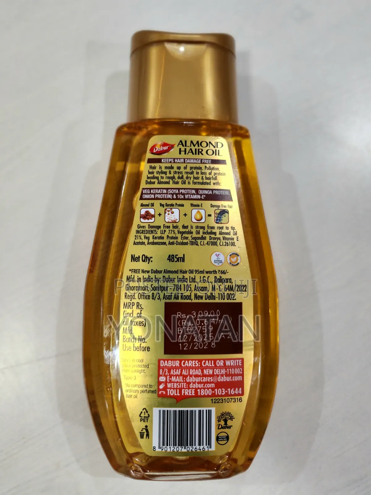 Dabur Almond Hair Oil.