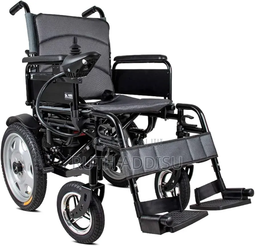 Electric Wheelchair Folding 12ah Battery 6 KMPH 500w Motor Electrical