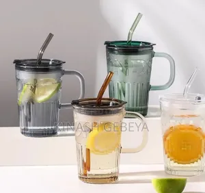 2pcs 500ml Diamond Heat Resistance Glass Mug