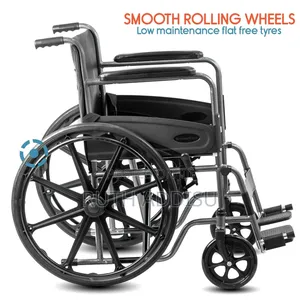 Kosmocare Dura Rexine Manual Wheelchair Featuring a Hammered Finish