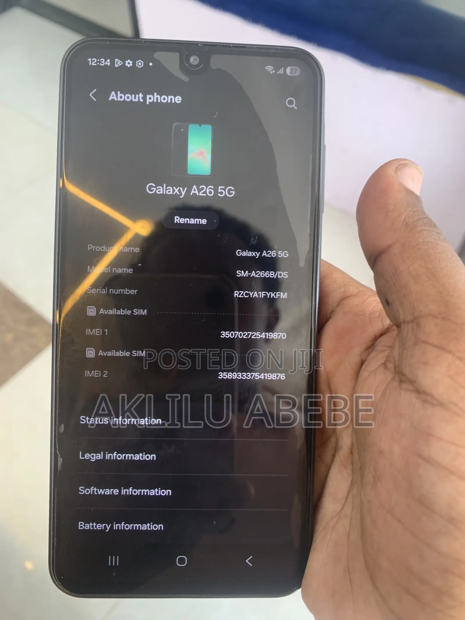 New Samsung Galaxy A26 128 GB Black