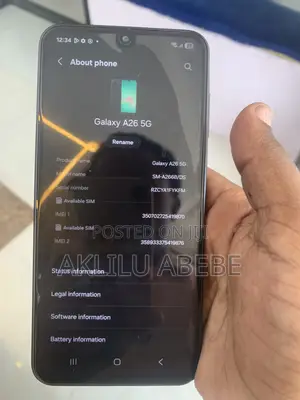 New Samsung Galaxy A26 128 GB Black