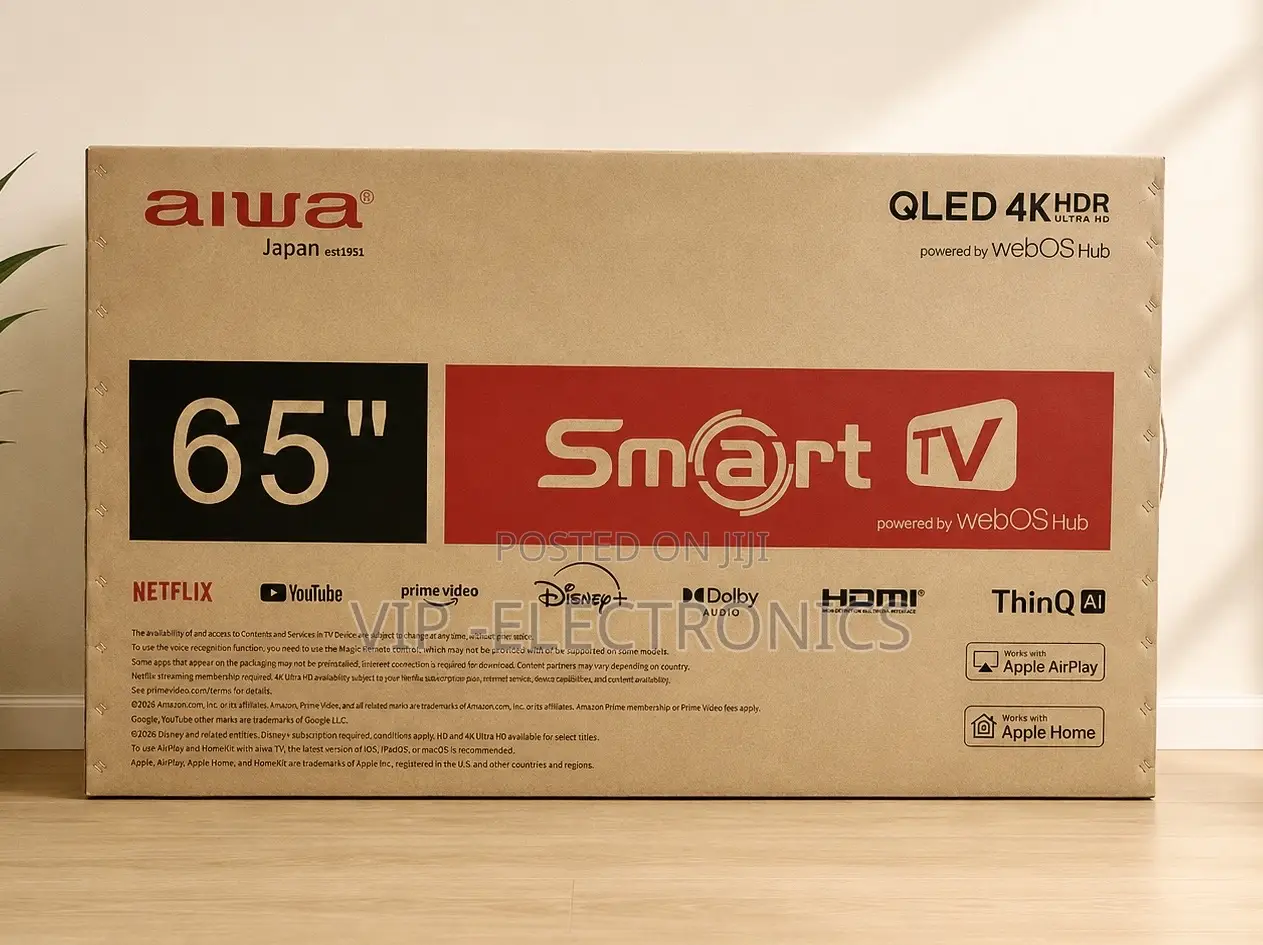Aiwa 65 Inch Tv Qled Smart Tv Webos Hub, HDR Ultra Hd, Dolby Audio