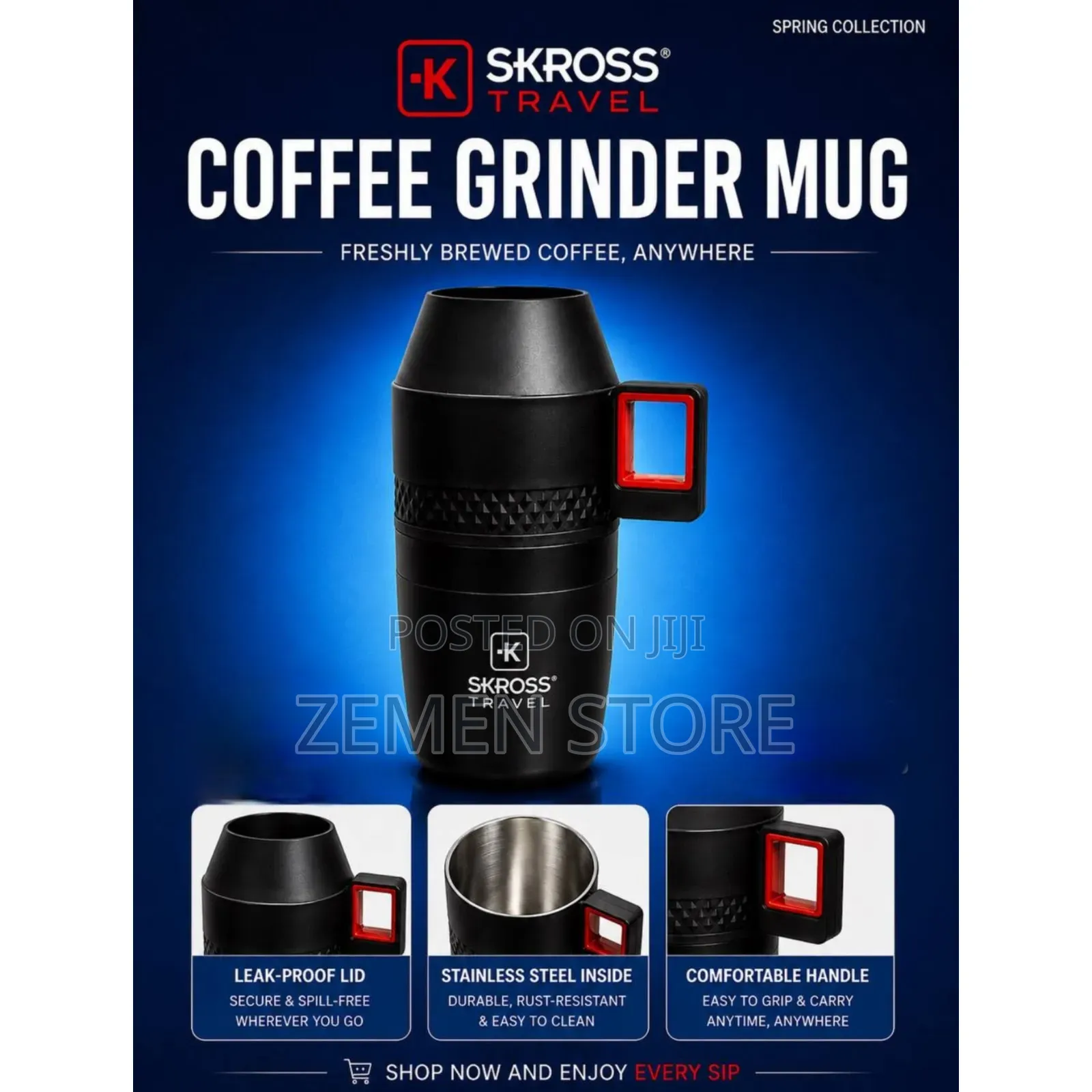 Coffee Grinder Mug (የቡና መፍጫ ኩባያ)