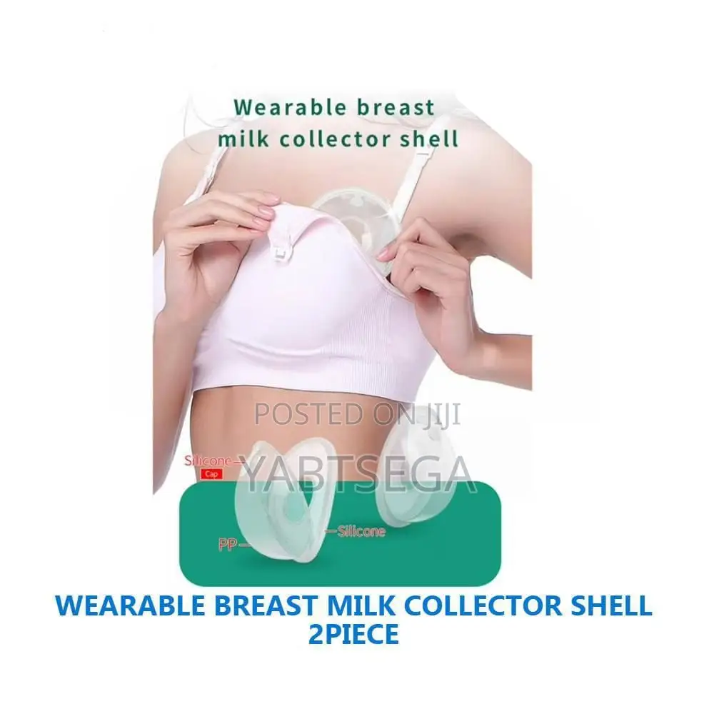 2pcs Wearable Breast Milk Collector Shell
