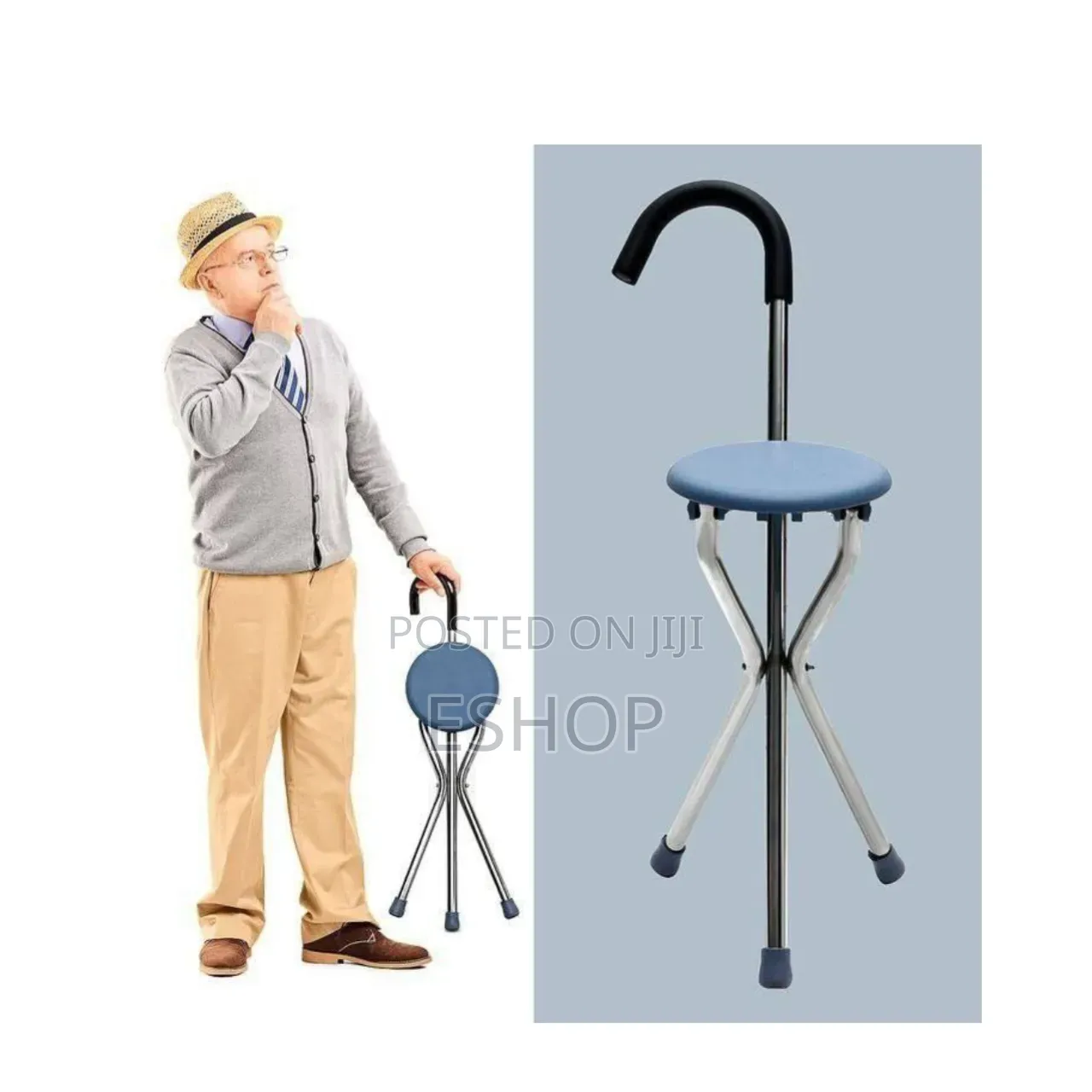Rest Cane – Turn Your Walking Stick Into a Chair Anytime