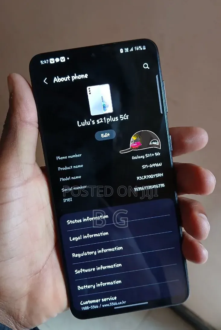 Samsung Galaxy S21+ 5G 256 GB Black