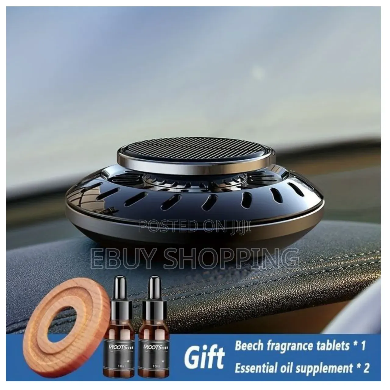 Solar Vortex Mist Diffuser – Car Humidifier Air Freshener 2-in-1