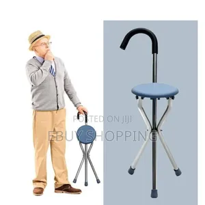 Ultra-Light Folding Cane Stool – 150 Kg