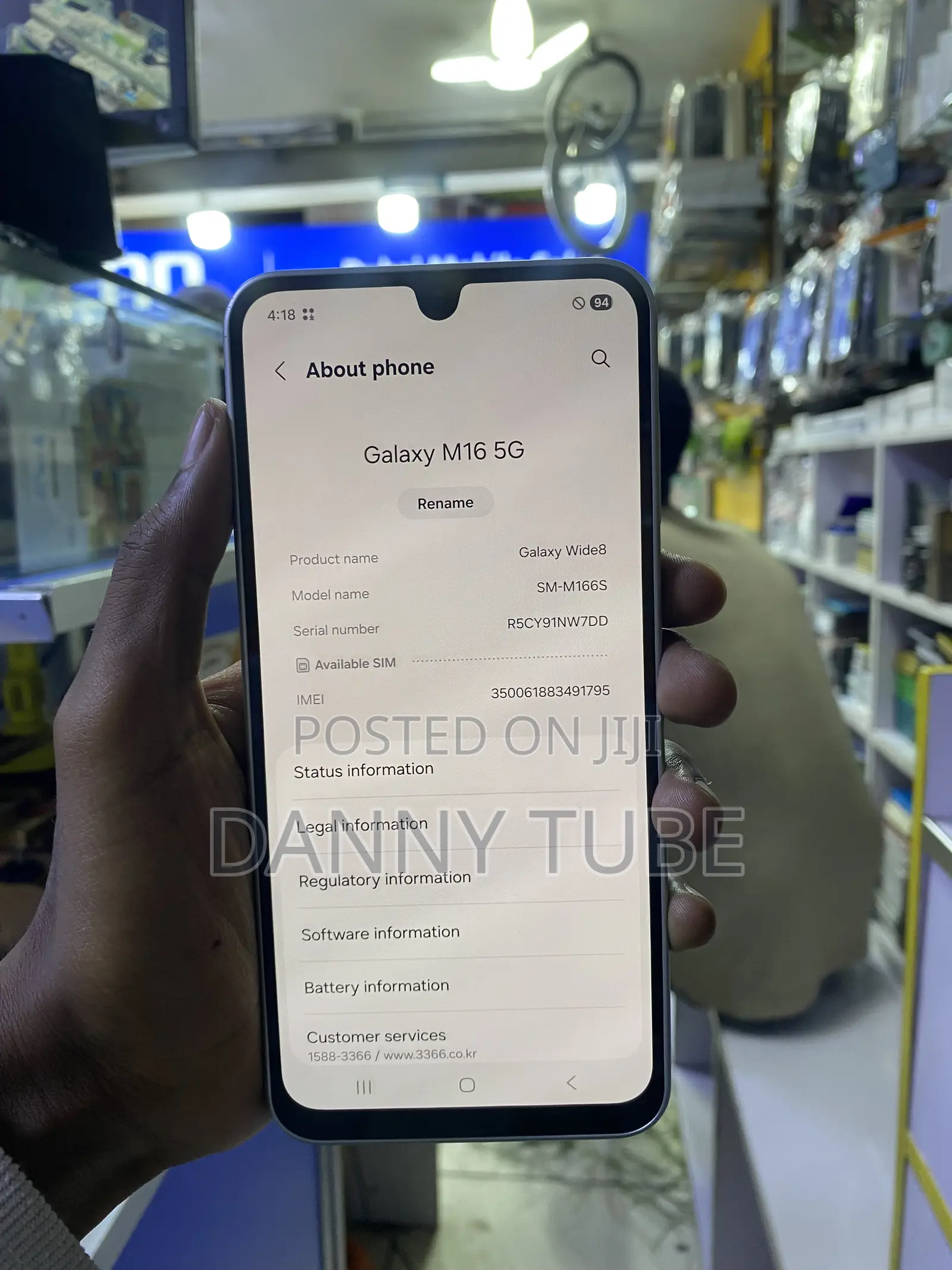 New Samsung Galaxy M16 128 GB Silver