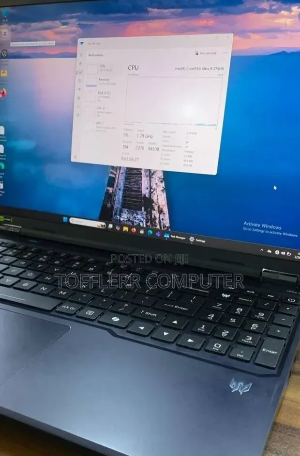 New Laptop Acer Predator 15 16GB Intel Core Ultra 7 SSD 1T