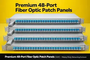 Premium 48-Port Fiber Optic Patch Panel (Odf) | 1u Rackmount