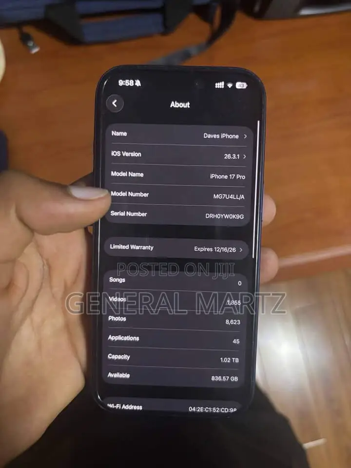 Apple iPhone 17 Pro 1 TB Blue