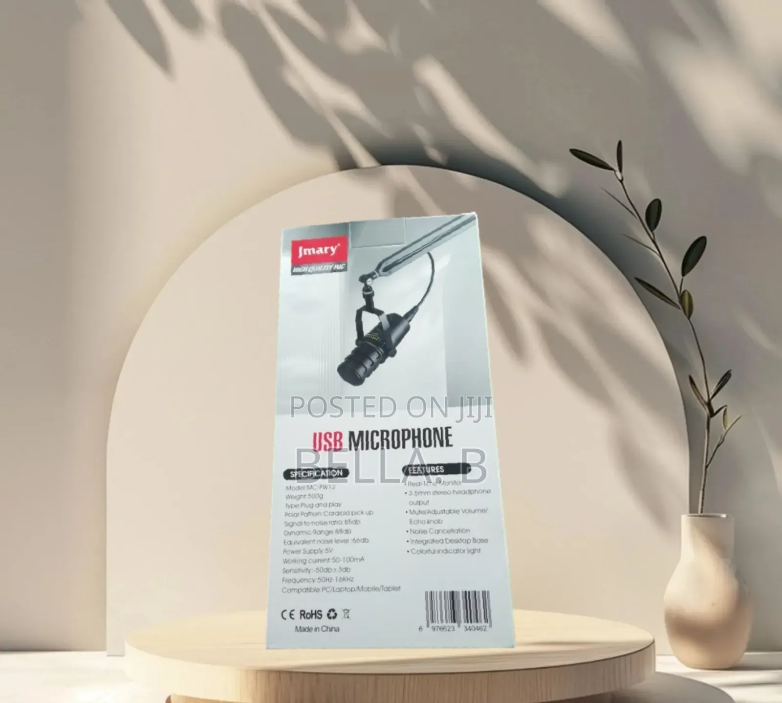 Jmary Mc - Pw12 Microphone : Crystal Clear Sound