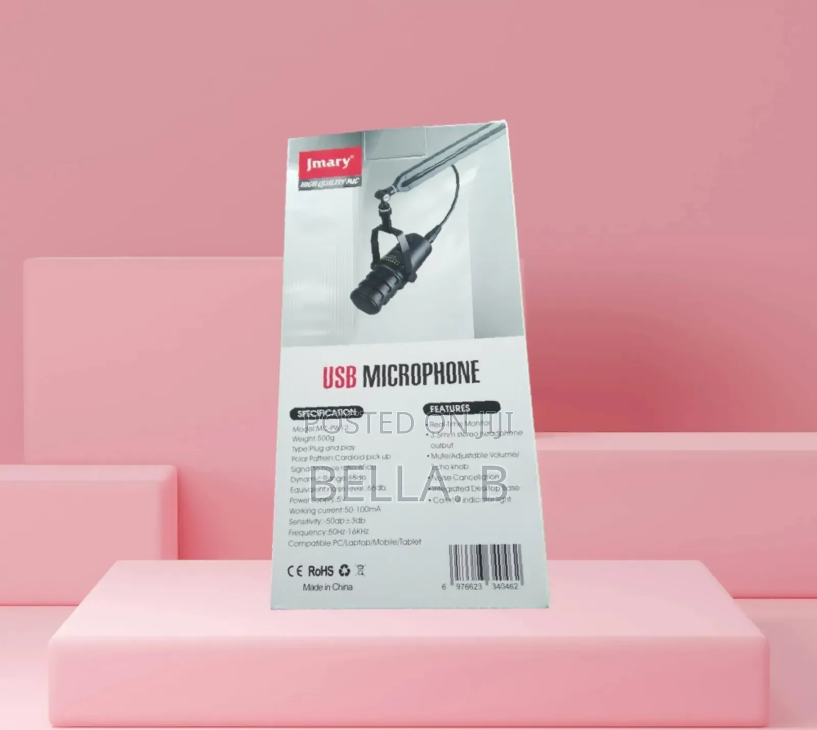 Jmary Mc - Pw12 Microphone: Compact Design, Powerful Performance.