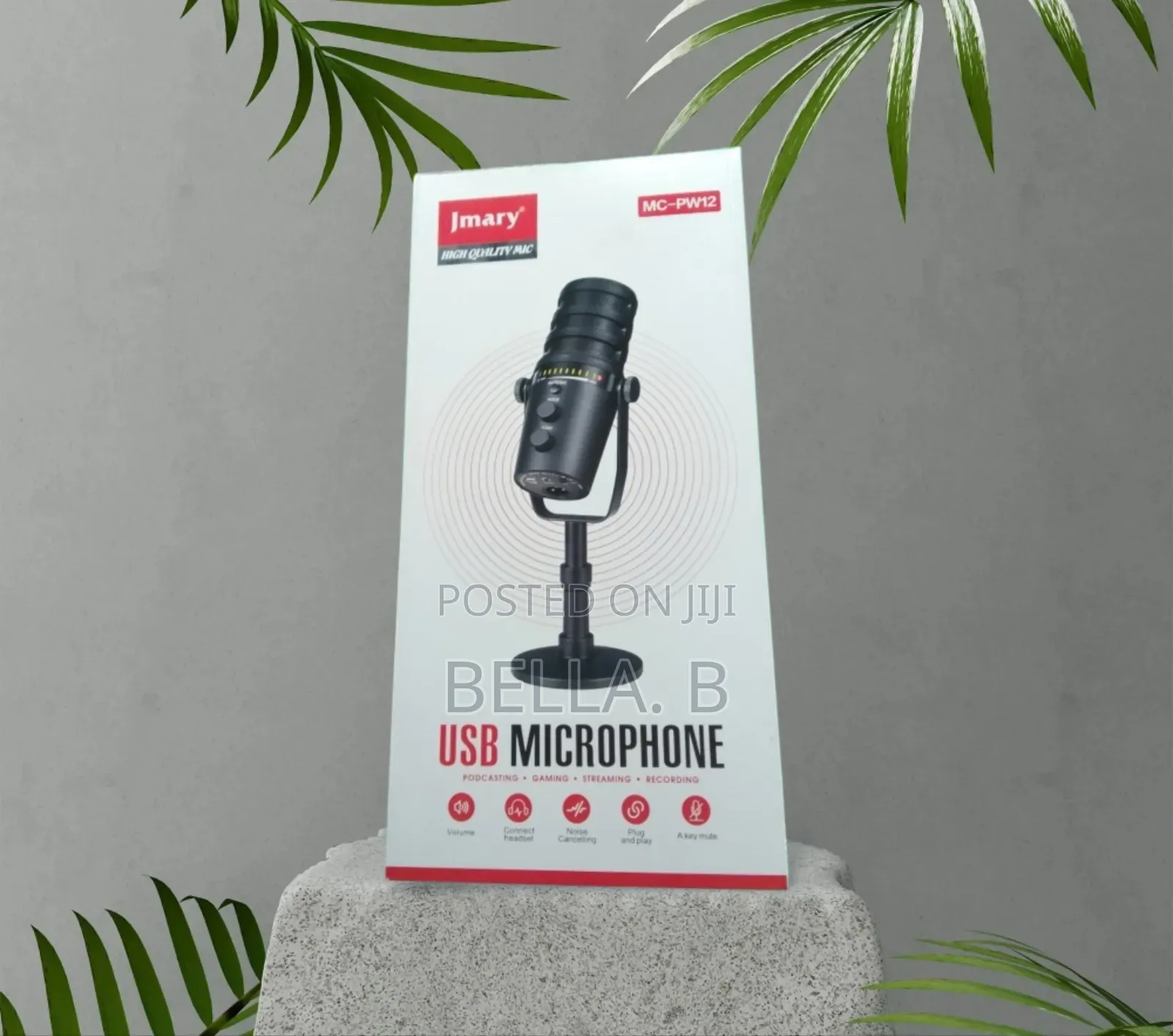 Jmary Mc - Pw12 Microphone : Noise Reduction for Better Audio.