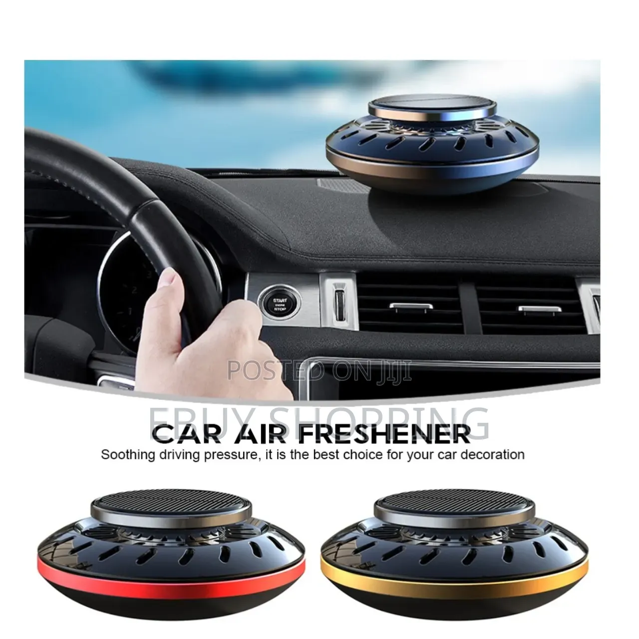 Solar Car Humidifier Fragrance Diffuser – Long-Lasting Fresh Scent