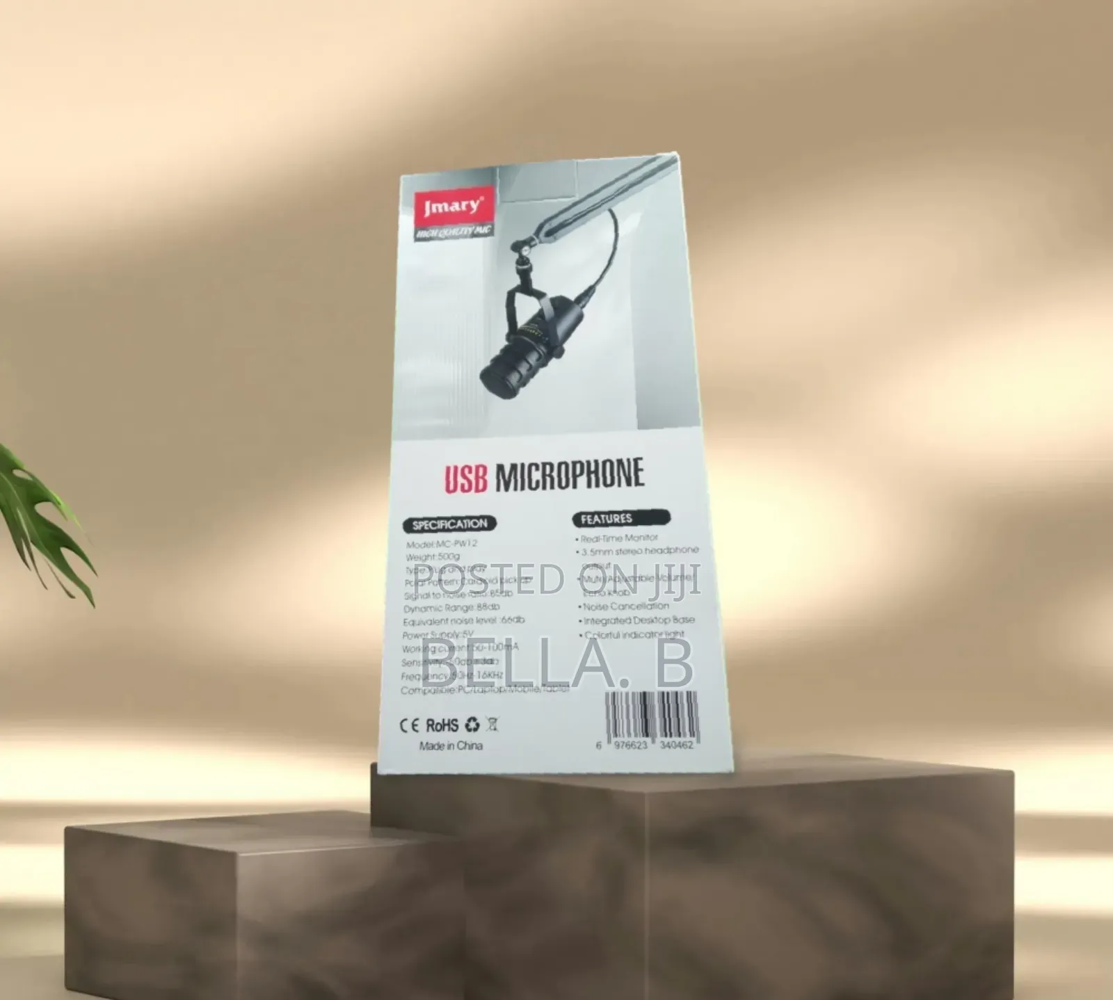 Jmary Mc- Pw12 Microphone: Ideal for Interviews Vlogging.