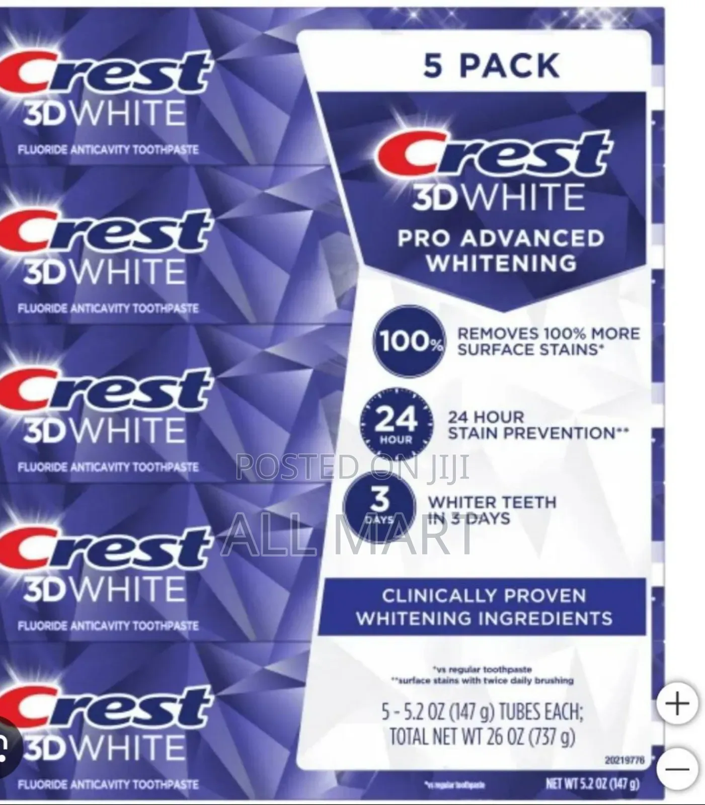Crest 3d White Advanced Whitening Toothpaste