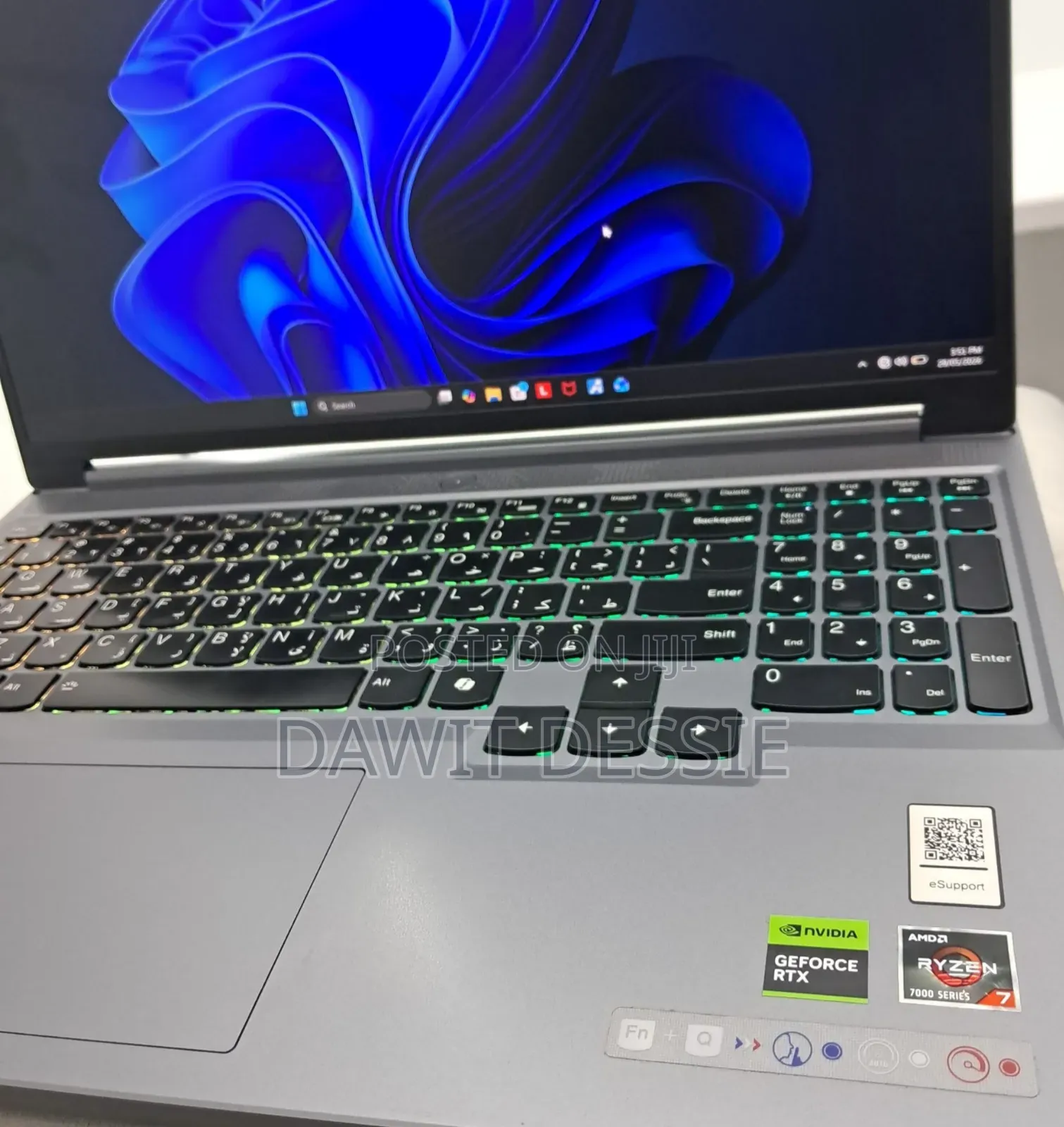 New Laptop Lenovo Legion 5 16GB AMD Ryzen 7 SSD 1T