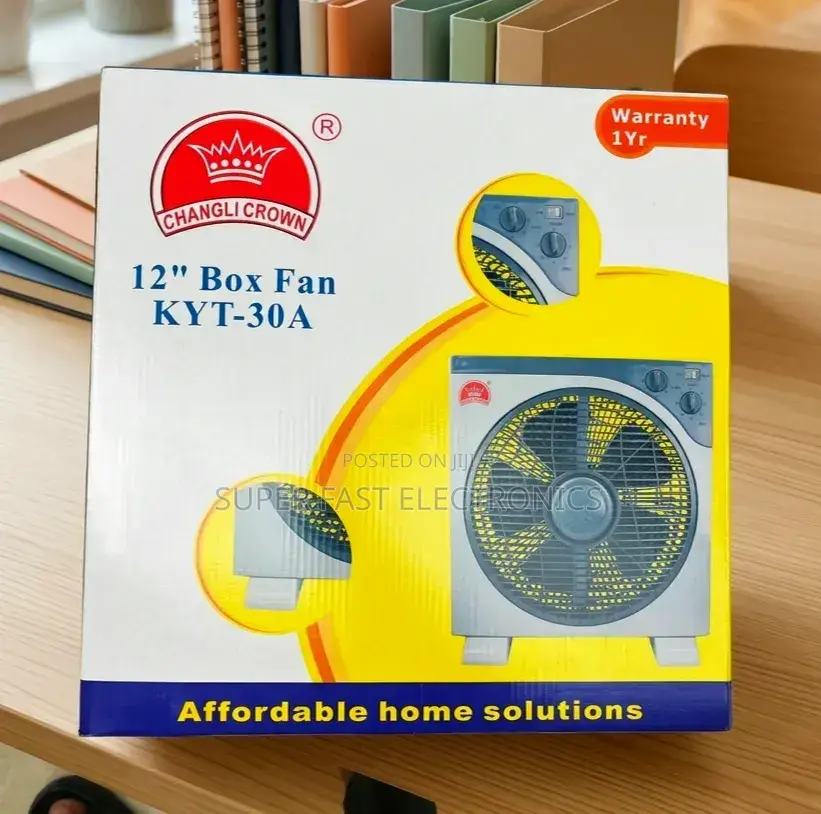 Changli Crown 12 Box Fan Powerful Energy Saving Cooling Fan