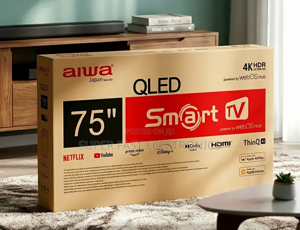Aiwa 75 Tv Inch Qled Uhd Smart Tv Webos Hub HDR Smart Television