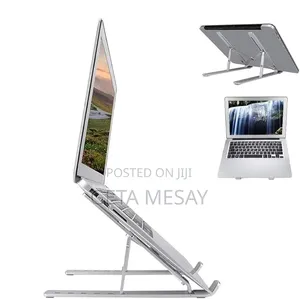 Pc Laptop Stand - Adjustable Computer Riser With Anti-Slip Silicone