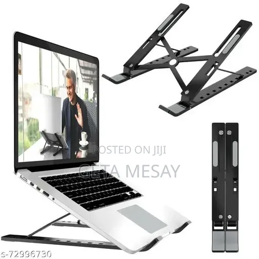 Pc Laptop Stand - Adjustable Computer Riser With Anti-Slip Silicone