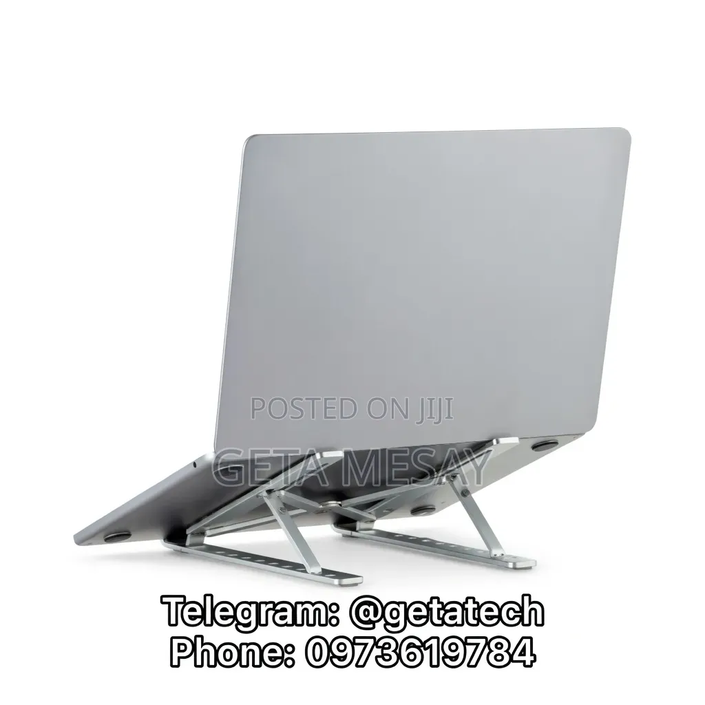 Pc Laptop Stand - Adjustable Computer Riser With Anti-Slip Silicone