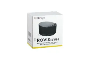 Rovik 3-in-1 Bluetooth Speaker With Sleep Machine Wireless Charger