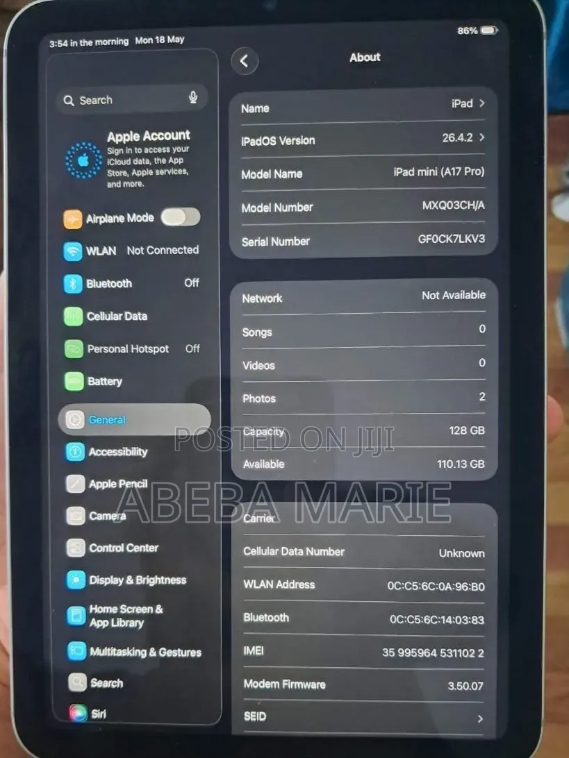 New Apple iPad mini (2024) 128 GB