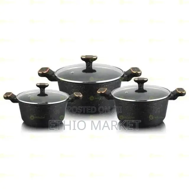3pcs Momcoc Non Stick Cookware