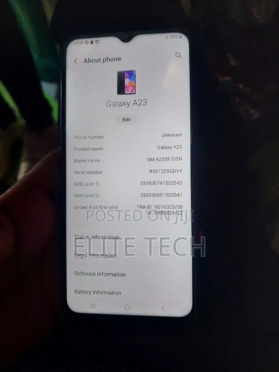 New Samsung Galaxy A23 128 GB