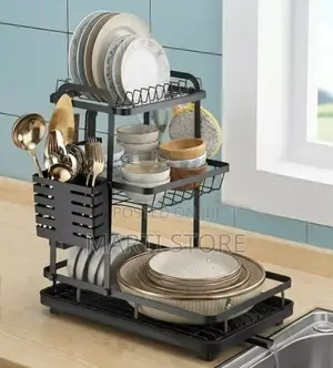 3-tier Dish Drainer Storage Rack
