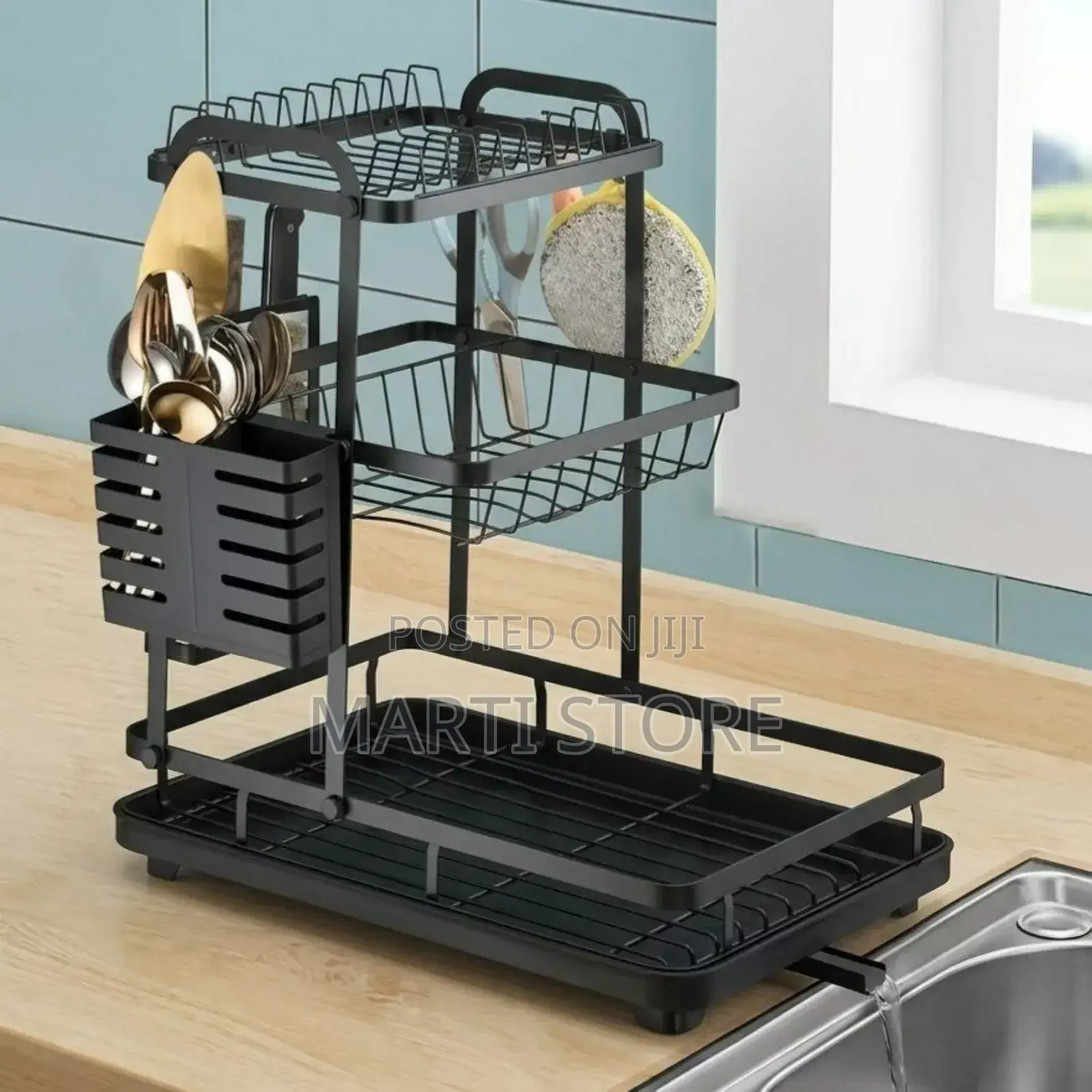 3-tier Dish Drainer Storage Rack