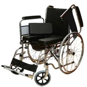 On Sale Used Transport Wheelchair Aluminum Material, Suitable Commode