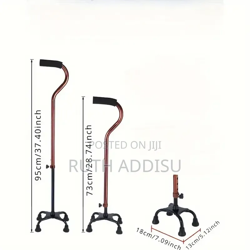 Aluminium Quad Cane – Lifeline Corporation Four Leged Cane Brand New