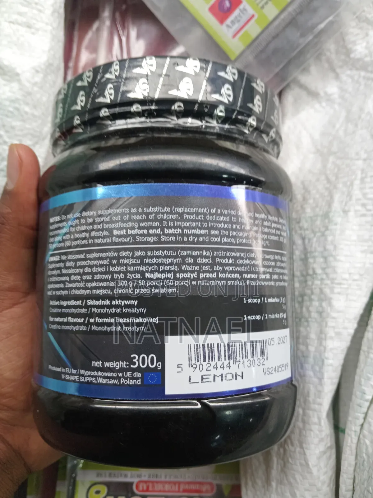 V-Shape Creatine ለጡንቻ እድገት