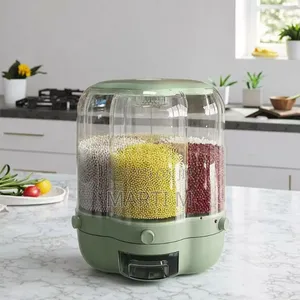 360° Rotating Rice Barrel