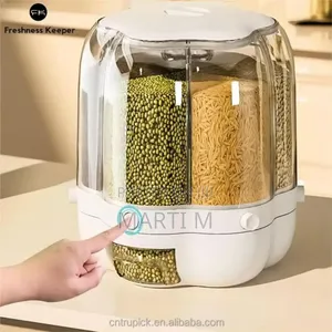 360° Rotating Rice Barrel